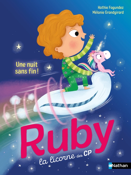 ebook cover of Ruby la licorne des CP : Une nuit sans fin !, by Kathie Fagundez