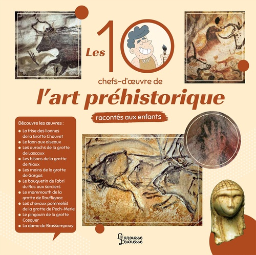 Couverture ebook de Les 10 chefs d'oeuvre de l'art préhistorique racontés aux enfants, de Aude Larmet