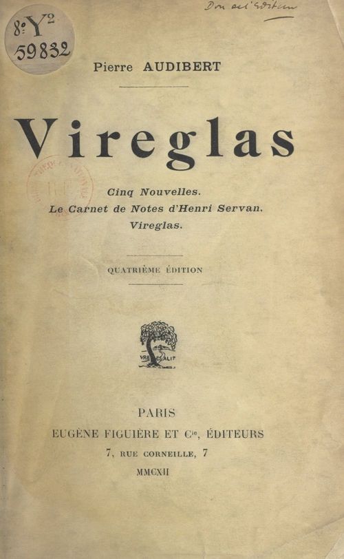 ebook cover of Vireglas, by Pierre Audibert
