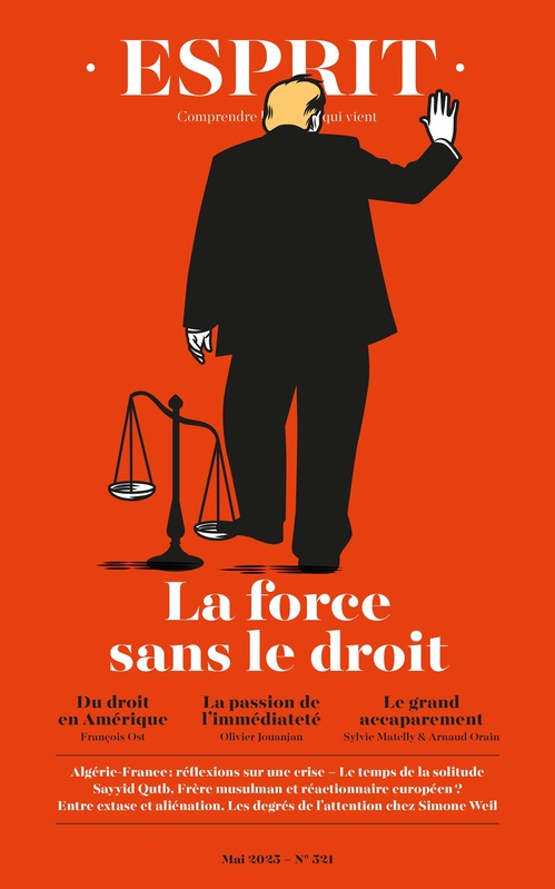 Couverture ebook de Esprit - La force sans le droit, de Collectif