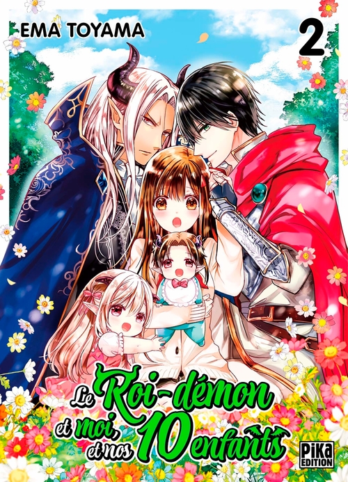 Couverture ebook de Le Roi-démon et moi, et nos 10 enfants T02, de Ema Toyama