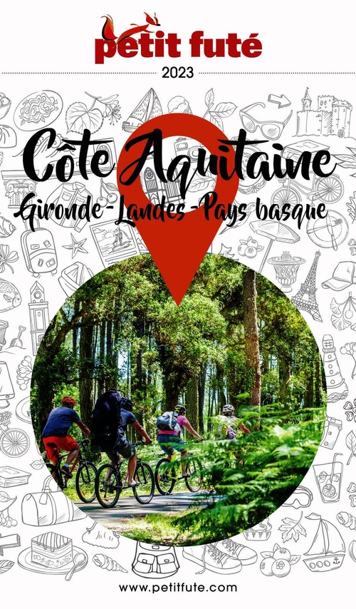 Couverture ebook de CÔTE AQUITAINE 2023 Petit Futé, de Collectif petit futé