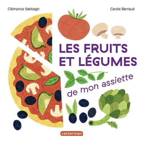ebook cover of Mes imagiers tout carrés - Les fruits et légumes de mon assiette, by Clémence Sabbagh, Carole Barraud