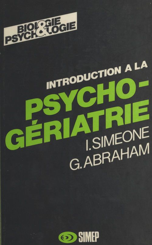 Couverture ebook de Introduction à la psycho-gériatrie, de Simeone