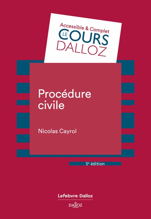 ebook cover of Procédure civile - 5è édition, by Nicolas Cayrol