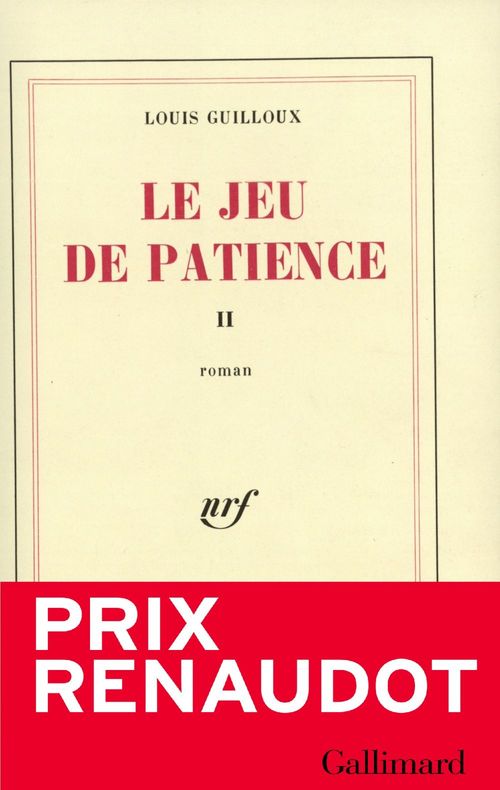 ebook cover of Le Jeu de patience (Tome 2), by Louis Guilloux