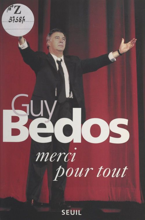 ebook cover of Merci pour tout, by Guy Bedos