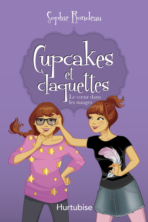 Couverture ebook de Cupcakes et claquettes T4 - Le coeur dans les nuages, de Sophie Rondeau
