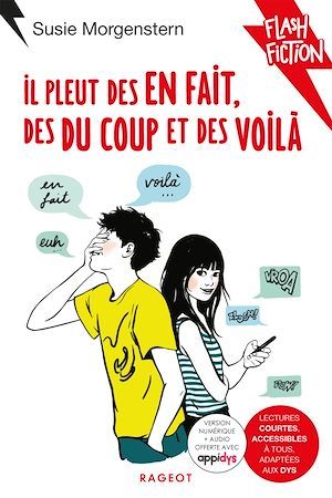 Couverture ebook de Il pleut des en fait, des du coup et des voilà, de Susie Morgenstern