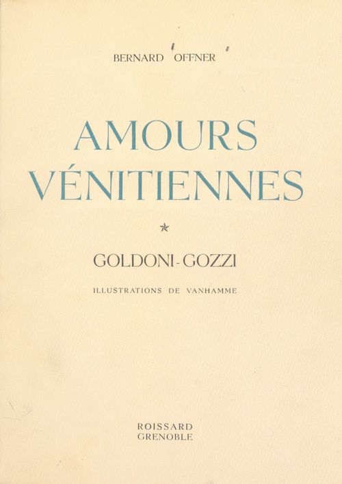 ebook cover of Amours vénitiennes, by Bernard Offner