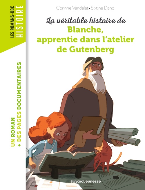 ebook cover of La véritable histoire de Blanche, apprentie dans l'atelier de Gutenberg, by Corinne VANDELET
