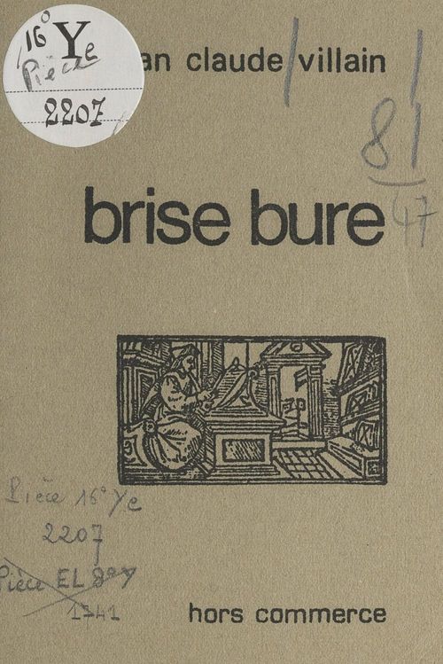 Couverture ebook de Brise bure, de Jean-Claude Villain