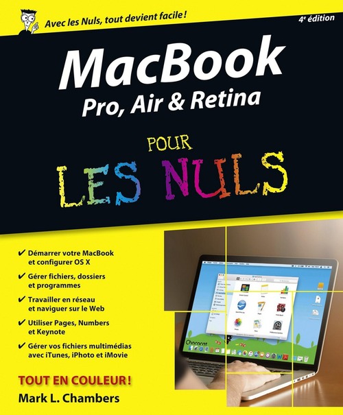 Couverture ebook de MacBook Pour les Nuls, 4e, de Mark L. Chambers
