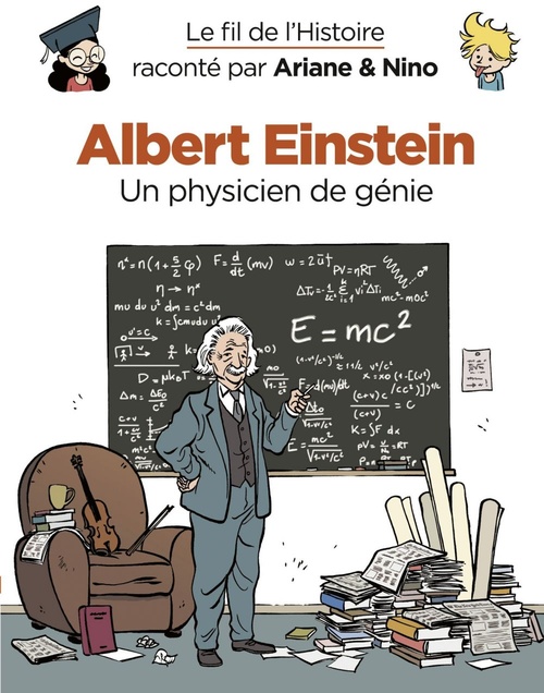 ebook cover of Le fil de l'Histoire raconté par Ariane & Nino - Albert Einstein, by Fabrice Erre, Sylvain Savoia