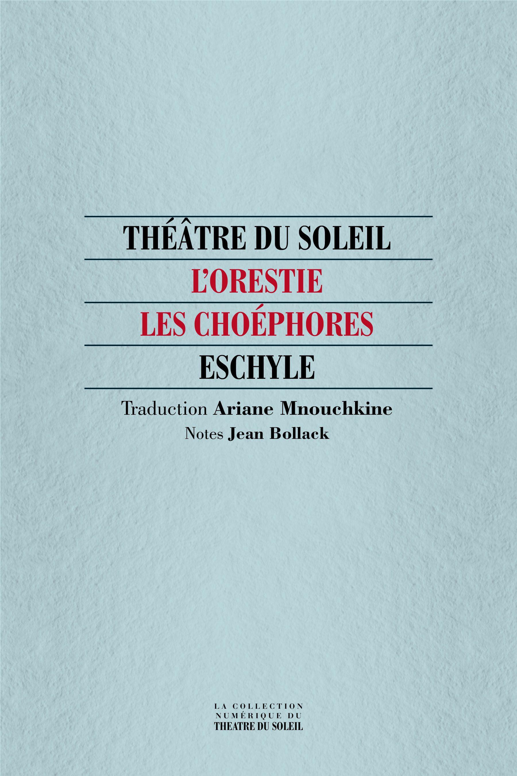 Couverture ebook de Les Choéphores, de Eschyle