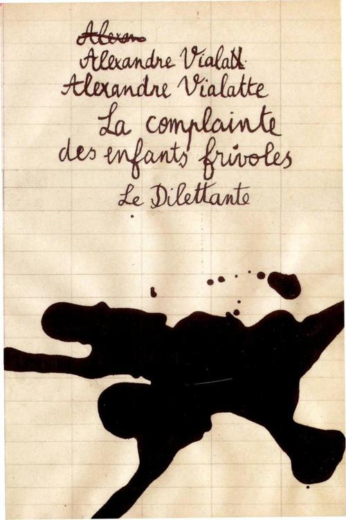Couverture ebook de La Complainte des enfants frivoles, de Alexandre Vialatte