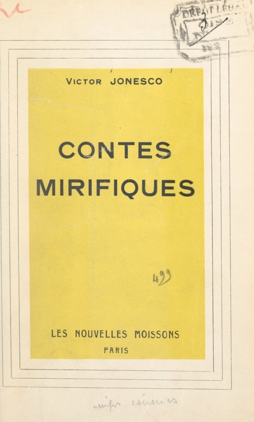ebook cover of Contes mirifiques, by Victor Jonesco