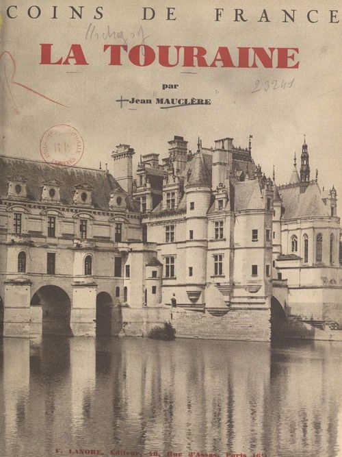 ebook cover of La Touraine, by Jean Mauclere