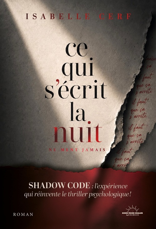 Couverture ebook de Ce qui s'écrit la nuit - ne ment jamais, de Isabelle Cerf