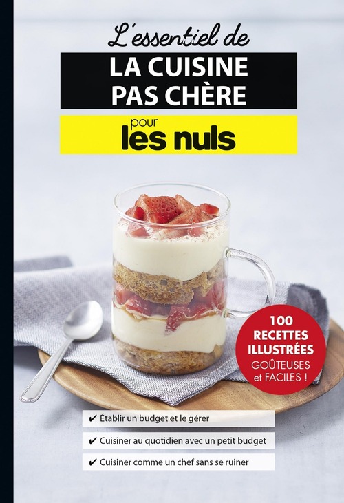 Couverture ebook de L'essentiel de la cuisine pas chère pour les Nuls, de Héloïse Martel
