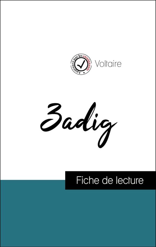 ebook cover of Analyse de l'oeuvre : Zadig (résumé et fiche de lecture plébiscités par les enseignants sur fichedelecture.fr), by Voltaire