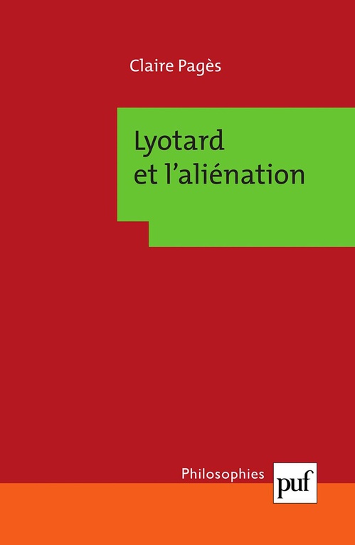 ebook cover of Lyotard et l'aliénation, by Claire Pagès