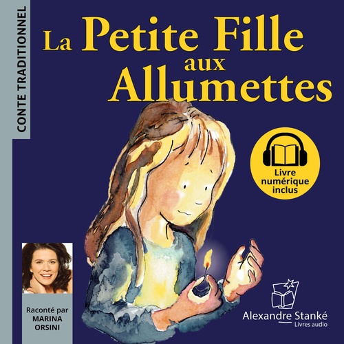 audiobook cover of La Petite Fille aux Allumettes, by Hans Christian Andersen