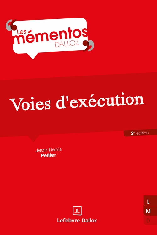 Couverture ebook de Voies d'exécution 2ed, de Jean-Denis Pellier