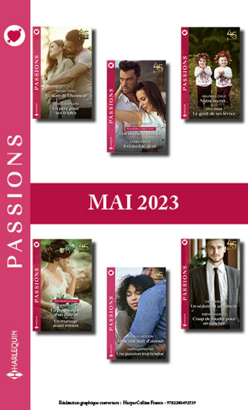 Couverture ebook de Pack mensuel Passions - 12 romans (Mai 2023), de Collectif
