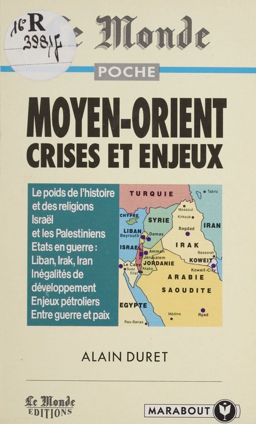 ebook cover of Moyen-Orient, by Duret