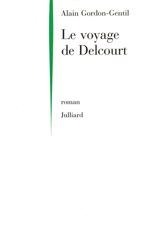 Couverture ebook de Le voyage de Delcourt, de Alain Gordon-Gentil