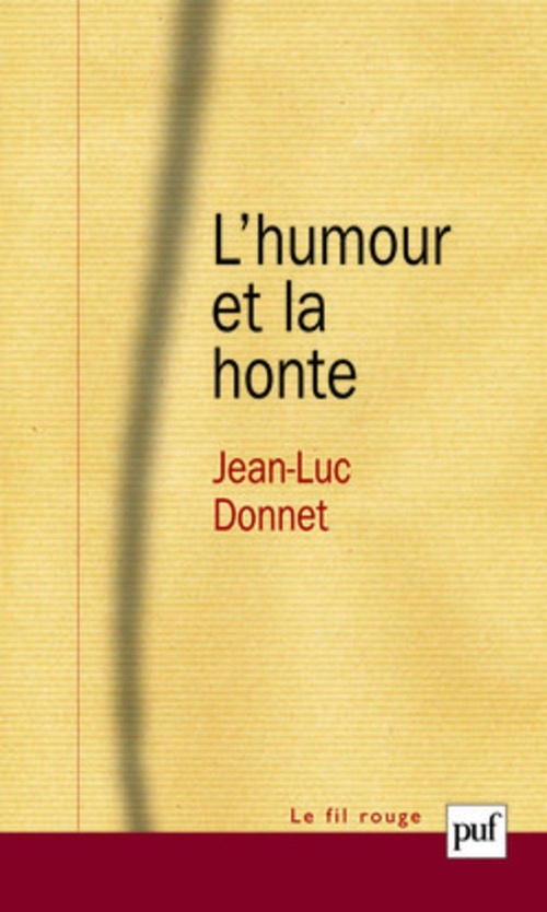 ebook cover of L'humour et la honte, by Jean-luc Donnet