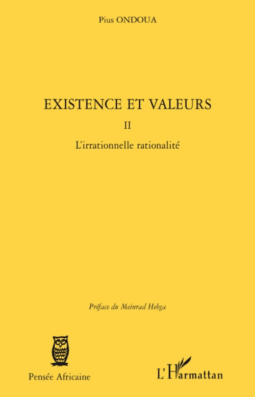Couverture ebook de Existence et valeurs (tome II), de Pius Ondoua
