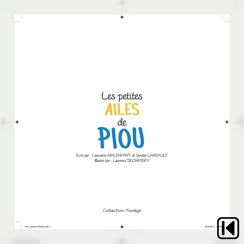 audiobook cover of Les petites ailes de Piou, by Ginette Malenfant Laurianne Lareault