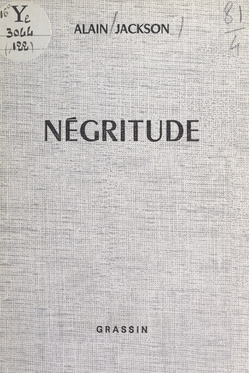 Couverture ebook de Négritude, de Alain Jackson