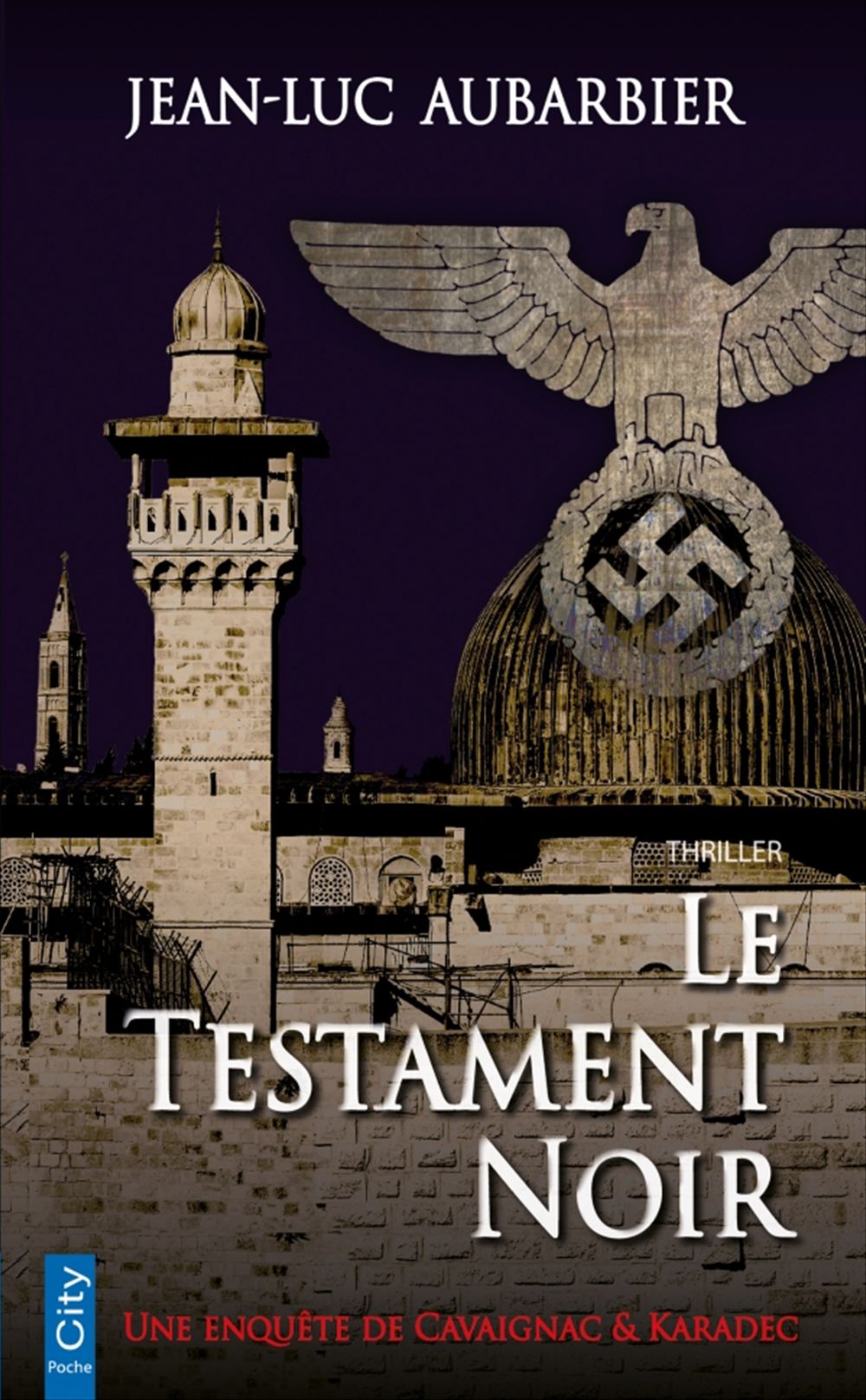 Couverture ebook de Le testament noir, de Jean-Luc Aubarbier