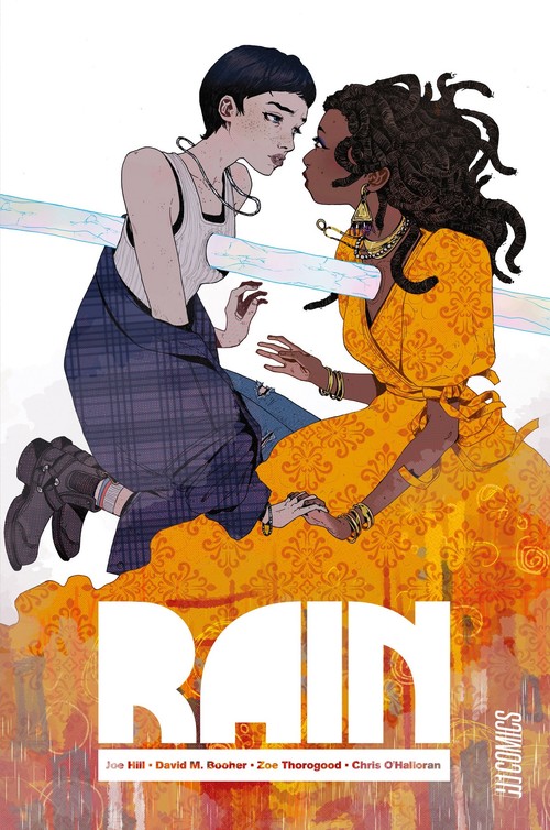 ebook cover of Rain, by David M. Booher, Joe Hill, Chris O'Halloran, Zoe Thorogood