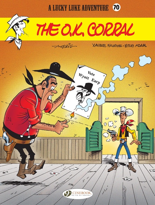 ebook cover of Lucky Luke - Volume 70 - O.K. Corral, by Eric Adam, Xavier Fauche, René Goscinny, Morris