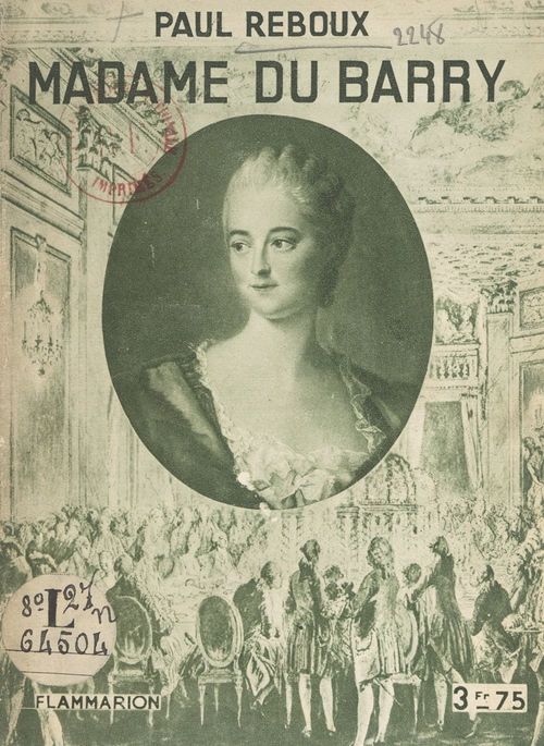 Couverture ebook de Madame du Barry, de Paul Reboux