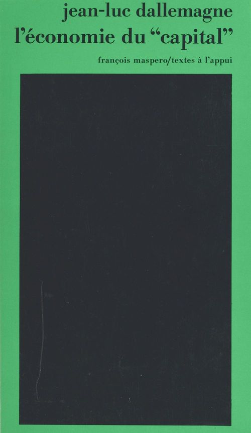 ebook cover of L'économie du Capital, by Jean-Luc Dallemagne