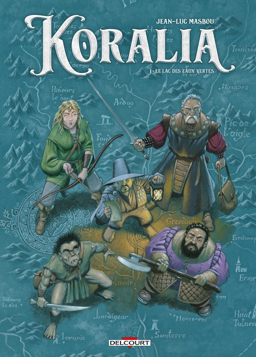 Couverture ebook de Koralia T01 - Le Lac des eaux vertes, de Jean-Luc Masbou