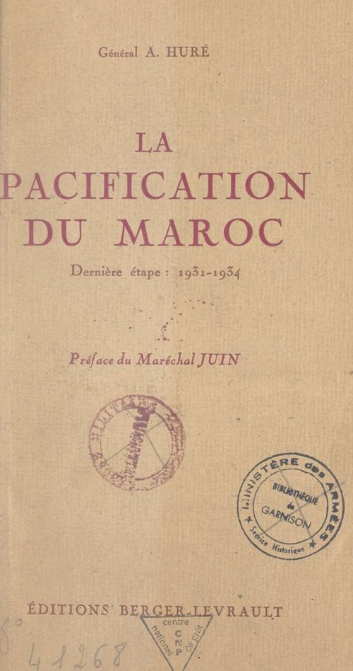 Couverture ebook de La pacification du Maroc, de Antoine Hure