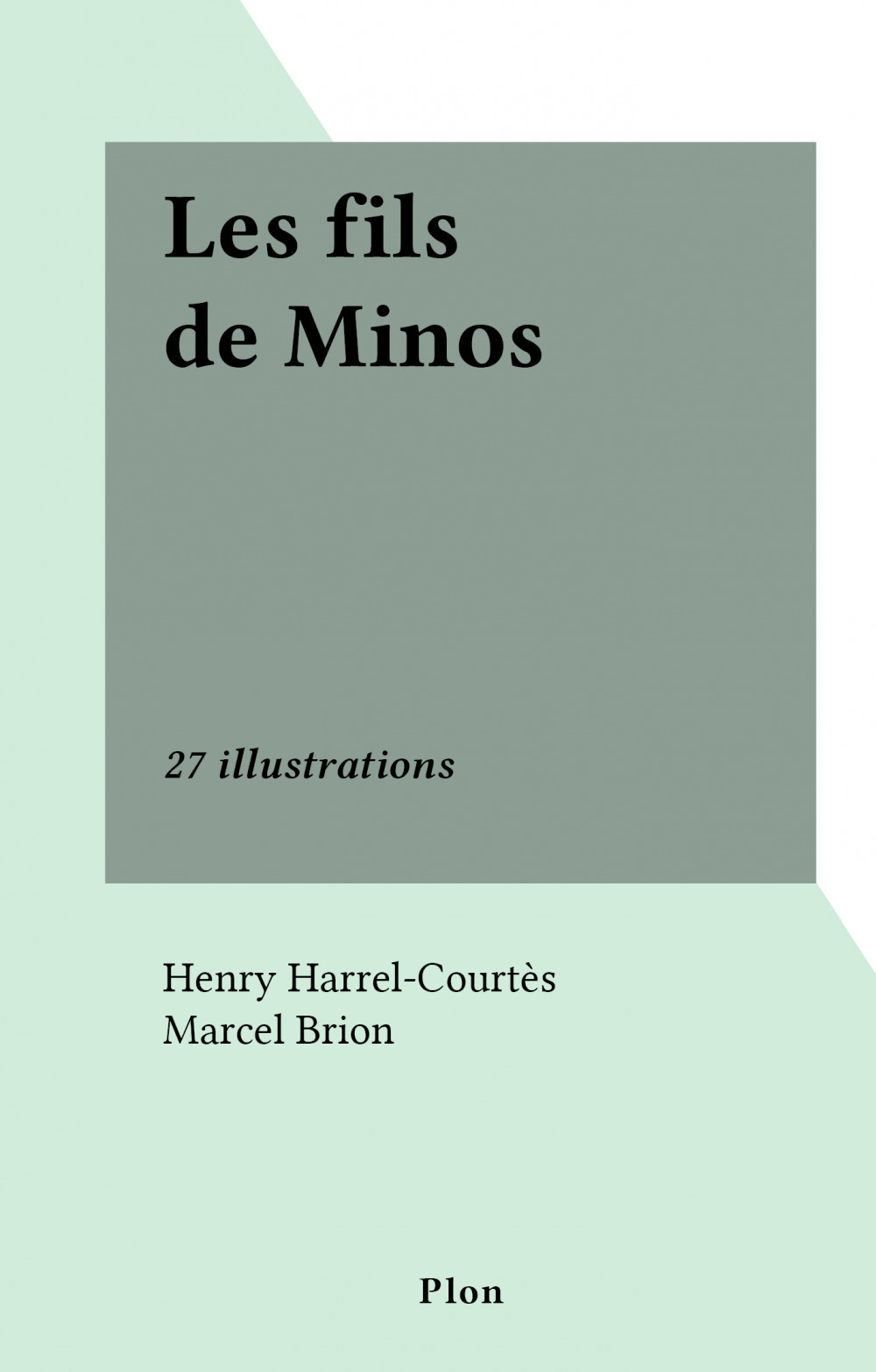 ebook cover of Les fils de Minos, by Henry Harrel-Courtes