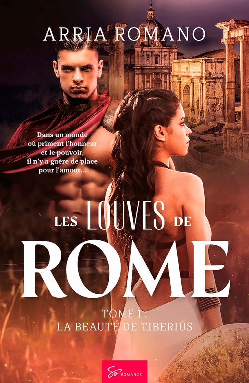 Couverture ebook de Les Louves de Rome - La beauté de Tiberius, de Arria Romano