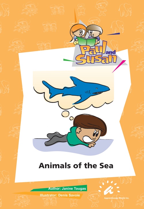Couverture ebook de Animals of the Sea, de Janine Tougas