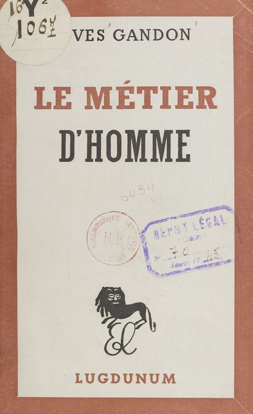 Couverture ebook de Le métier d'homme, de Yves Gandon