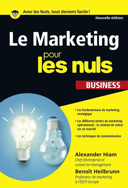 ebook cover of Marketing Poche Pour les Nuls Business, by Alexander Hiam, Benoît Heilbrunn