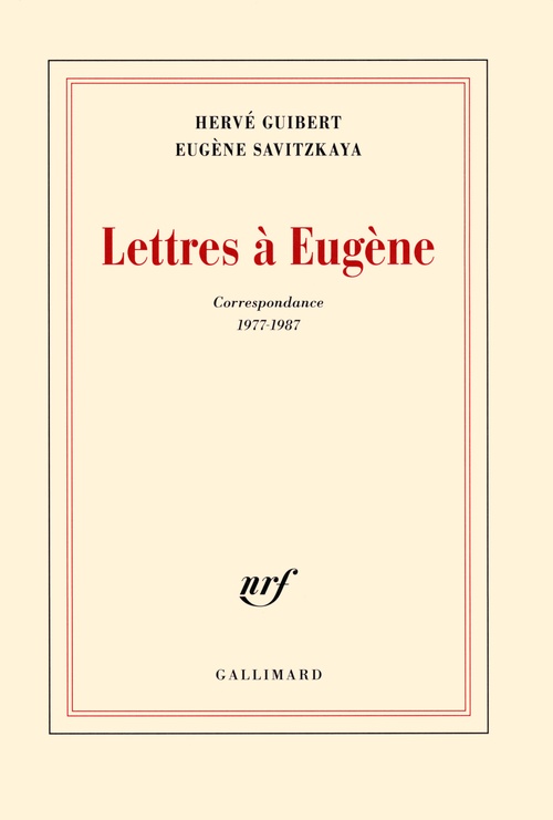 ebook cover of Lettres à Eugène (Correspondance 1977-1987), by Hervé Guibert