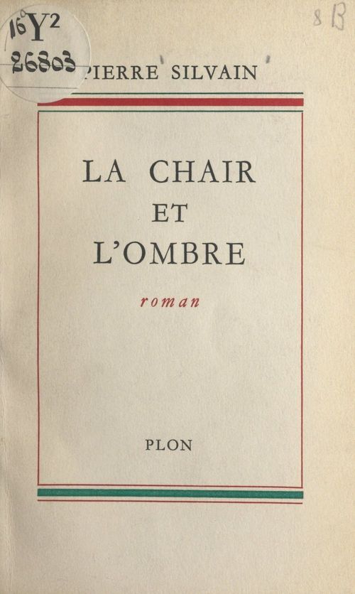 Couverture ebook de La chair et l'ombre, de Pierre Silvain
