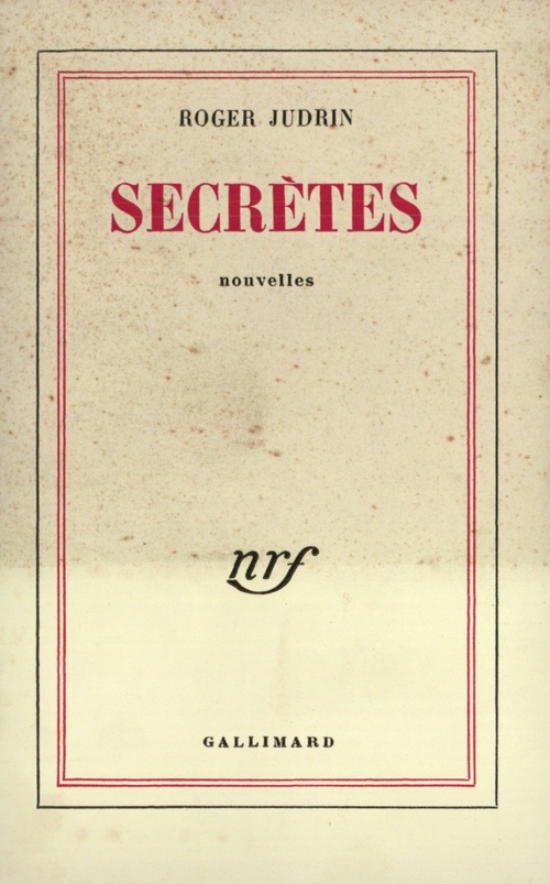 Couverture ebook de Secrètes, de Roger Judrin